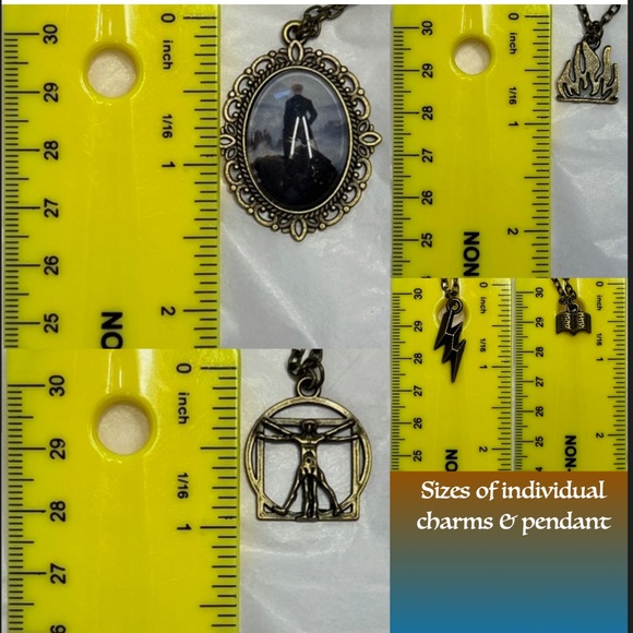 Victor Frankenstein Handmade Character Necklace, Wanderer Above the Sea of Fog - Picture 14 of 15